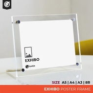 Frambie EXHIBO Acrylic Photo Frame | A5 A4 A3 Standing Acrylic Certificate Advertisement Display