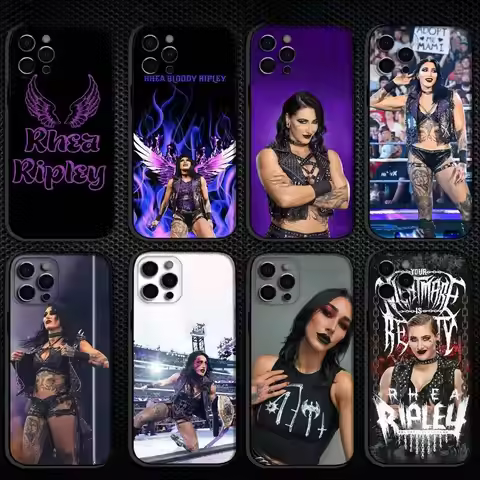 R-Rhea Ripley Phone Case For iPhone 16,15,14,13,12,11 Plus,Pro Max, Others Soft Black Cover