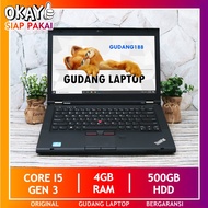 Lenovo Thinkpad T430 Core i5 gen 3 RAM 4GB HDD 500GB Laptop Second Murah Bergaransi Berkualitas