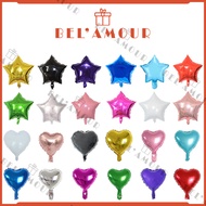10 Inch Foil Balloon Love Star Plain Foil Belon For Belon Bouquet Balloon