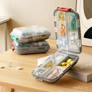 Pill Box Portable Sub-Packing Medicine One Week Seven Days Portable Medicine Pill Box Three Meals a 