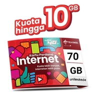 KARTU PER INTERNET MAX KUOTA 70GB INTERNET TELKOMSEL SIMPATI RED 4G