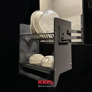 KKPL Kitchen Cabinet Space Savings Pull Down Elevator Dish Rack Storages | Home Renovation