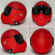 AVEX หมวกกันน็อคเต็มใบทรงนักบิน รุ่น TOPGUN แบบไม่มีลาย นวมภายในถอดซักได้