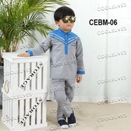 🔥READYSTOCK 🔥 (1-12Tahun) GREY x BLUE BAJU MELAYU BUDAK KELABU & BIRU