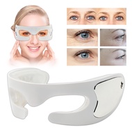 LED Light Therapy Eyes Mask Massager Wrinkle Removal Fatigue Relief Beauty Device 3D Heating SPA Vibration LED Face Mask
