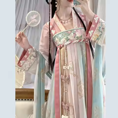 Coalfell Original Hanfu Women's Chest Up Han Elements Spring and Summer Hanfu Daily Han Elements Ele