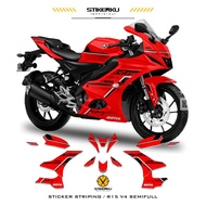 STICKER STRIPING YAMAHA R15V4 MOTIF 1/ SEMIFULL/ STOCK/ DECALS/ R15/ R15 V4/ STICKER/ STICKERKUDECAL