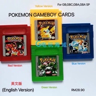 NEW NINTENDO POKEMON GAMEBOY CARTRIDGE GAME CARD FOR Gb/GBC/GBA/GBA SP GAMEBOY PLAYER (ENGLISH)