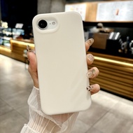 เคสโทรศัพท์ซิลิโคนเหลวเจลลี่สำหรับ iPhone 16E SE4 2025กันกระแทกแตะสัมผัสเนื้อด้านนุ่ม