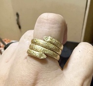 US 10K GOLD SNAKE RING