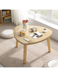 1入組簡約風咖啡桌 - 實木小方桌，適用於塌塌米房間、客廳、陽台