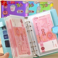 LUOLRV 100 Envelopes Money Saving Challeng, Reusable PU Save Money Budget Binder, Waterproof Save Mo