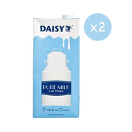 法國DAISY UHT PURE MILK  2x1L(藍色盒) #92017044 法國全脂純牛奶 #新舊包裝隨機發貨 #BEST BEFORE 17,NOV,2026