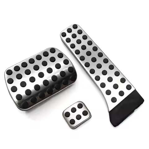 Stainless Steel NO DRILL Car Fuel Brake Foot Pedal for Mercedes Benz AT C E S GLK SLK CLS SL Class W