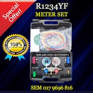 R1234YF MANIFOLD GAUGE AIR COND METER SET (CAR AIRCOND SYSTEM) (EUROPEAN CAR)