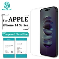 Nillkin ฟิล์มกันรอยหน้าจอแบบบางพิเศษกระจกนิรภัยสำหรับ iPhone 16e 14 Pro Max 14 Plus 14 Pro 14 13 Pro