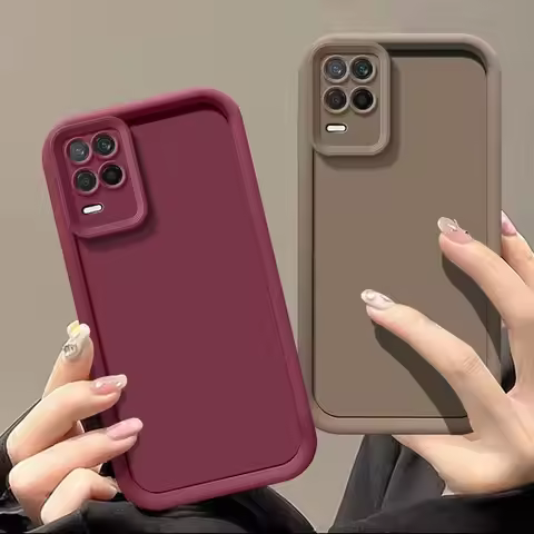 For Realme 8 Case Realme 8 pro Realme 9 5G Realme 8 5G Realme 9 Pro Plus 9i 8i Matte Shockproof Bump