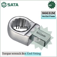Wrench Torque Wrench 96631M Torque Wrench Box End Fitting 9x12x17 mm Sata Tools