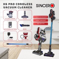 Sincero Cordless Vacuum Cleaner Electrical Handstick Cyclone Vacum Portable Rechargeable/Removeable 