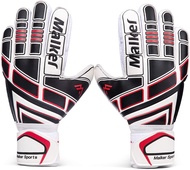 Soccer Goalie Gloves Goalkeeper Gloves with Fingersave and Double Wrist Protection, Strong Grip Goal