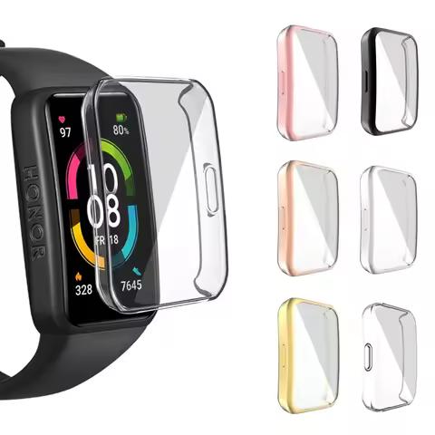 Full Screen Protector Cases For Honor Band 6 Watch Case Soft TPU Protective Cover For Huawei Band 6 