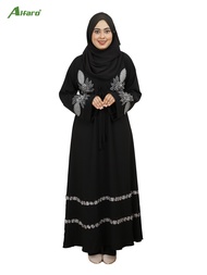 ALFARO ABAYA DUBAI LACE BLACK