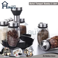 Hauzy - Spice Set 6in1 Spice Bottle Holder Rotating Spice Rack Rotating Spice Rack Kitchen Spice Rac
