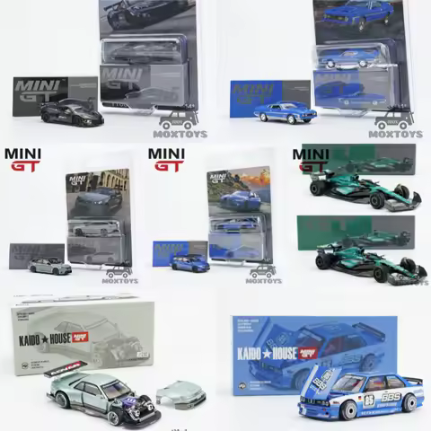 Mini GT / Kaido House 1:64 Z06 GT3 Mustang Mach 1 M5 Touring G99 M3 AMR24 S13 Diecast Model Car