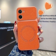 Plain Leather Magnetic Shock-resistant Suitable for Motorola G05 Leather Grain Phone Case Shock-