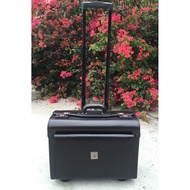 Genuine Leather Case Trolley Case Captain Pilot Suitcase Flight Attendant Flight Attendant Flight At