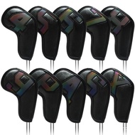 6 Colors High-end golf iron head cover Iron head cover Wedge cover 4-9 ASPX 10pcs