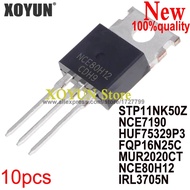 (10piece)100% New MUR2020CT P11NK50Z STP11NK50Z 75329P HUF75329P3 NCE80H12 FQP16N25C 16N25C NCE7190 