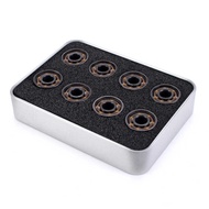 16pcs 608 Hybrid Ceramic Bearing for Inline Skate - Skateboard Black Ceramic Ball Bearing for Roller