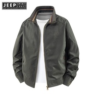 JEEP SPIRIT 1941แจ็คเก็ต ESTD แจ็คเก็ตผู้ชายแจ็คเก็ตปีนเขาน้ำหนักเบาฮู๊ดถอดออกได้เสื้อโค้ทกันลมเสื้อ