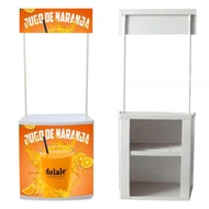 โต๊ะ โต๊ะแสดงสิ้นค้า พับได้ 1000x740mm Plastic & Iron Steel Pull Net Promotion Table โต๊ะบูธ แผงขายข