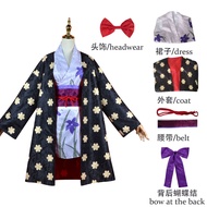 【COSER 77】 One piece Nico·Robin cosplay วันพีซเกาะผี บทความมืดลายโรบินกิโมโนคอสสวมไบนารีอะนิเมะนิโค