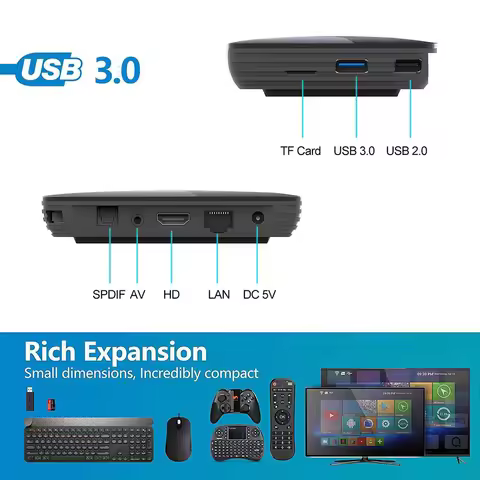 HK1 BOX Smart TV BOX Amlogic S905X3 Set Top Box 1000M 2.4G&5G Dual Wifi 3D BT 8K 4K Android 9.0 Medi