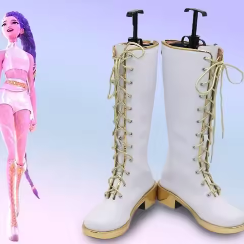 Fulujiacos anime Kpop Demon Hunter Cosplay shoes Rumi Zoey Mira Cosplay shoes Performance Clothes Ha