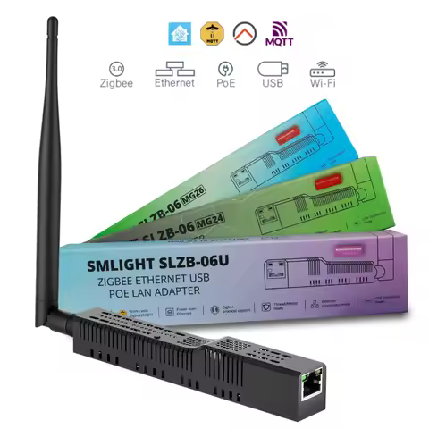 SMLIGHT SLZB-06 Zigbee 3.0 to Ethernet works with Zigbee2MQTT, Home Assistant, ZHA ,USB,WiFi gateway