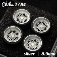 1/64 Chika BBS Super RS ​​modified wheels, 8.9mm stance wheels
