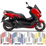 N-MAX Motors Stickers Hub Decals Rim Stripe Tape 13"13" for YAMAHA NMAX 155 Motorcycle Wheel Reflective Waterproof Mags Decal Sticker