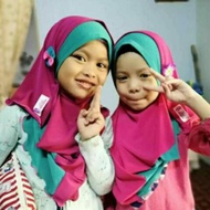 Tudung 2loop 2 tones