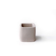 (現貨) 奶茶系列 | 小圓方純色水泥盆器 可搭同色系底盤