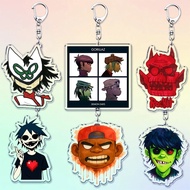 Gorillaz Rock band keychain 2D Murdoc Noodle Russel mica acrylic Demon Days bag decoration fan gift