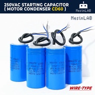 (MesinLAB) 250V Electric Motor Starting Capacitor CD60 Condenser Start Kapasitor 100uF 150uF 200uF 2