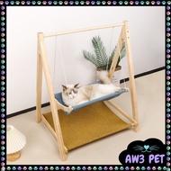 Swing Bed Solid wood cat hammock cradle bed nest all-season universal cat swing hammock pet rocking 