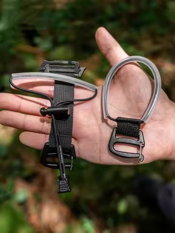 HIKEMAN Trekking Pole Carrier No Disassembly Trekking Pole Fixing Strap, Backpack Trekking Pole Hold