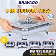 【USA】BRAVADO 5 SET 35x27 BUFFET EMBOSSED / BUFFET TRAY SET / BUFFET FOOD TRAY / SERVING TRAY /FOOD P