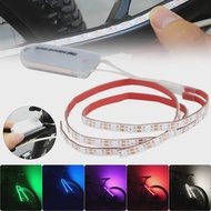 LED กันน้ํา Strip Light โคมไฟสําหรับจักรยานรถจักรยานยนต์ไฟ Strobe Light ตกแต่งจักรยานตกแต่งไฟท้ายไฟเ